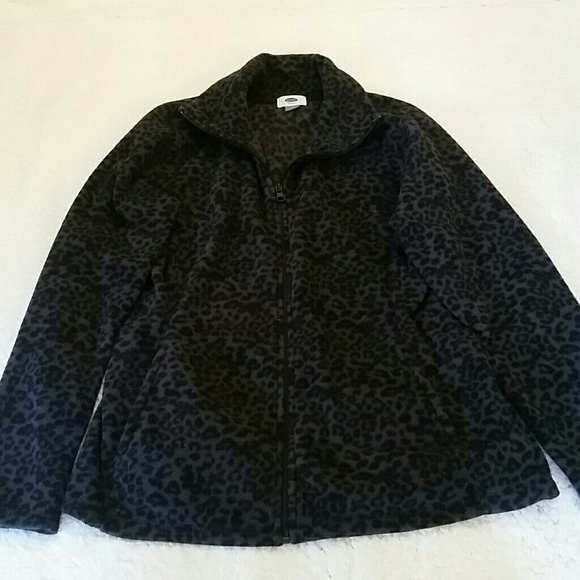 Fleece Cheetah Print Zip Up Old Navy - Picture 2 of 7